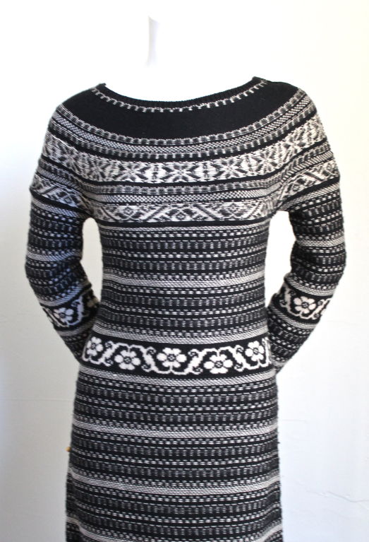 SONIA RYKIEL long wool and cashmere sweater dress