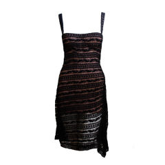 AZZEDINE ALAIA black lace dress