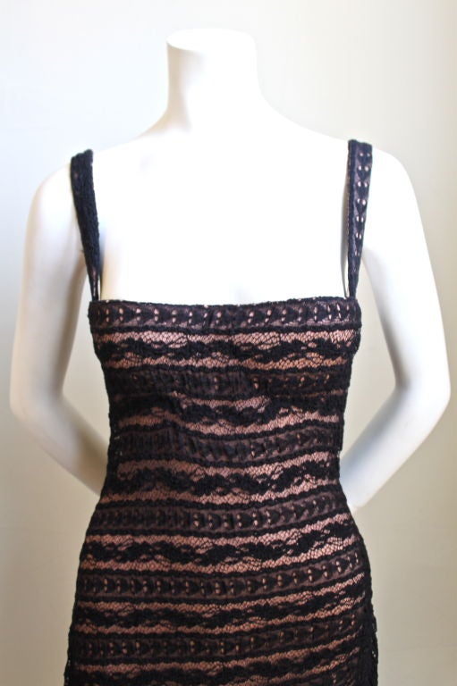 AZZEDINE ALAIA black lace dress