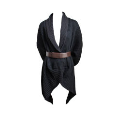 early 1980's ISSEY MIYAKE black cocoon sweater coat