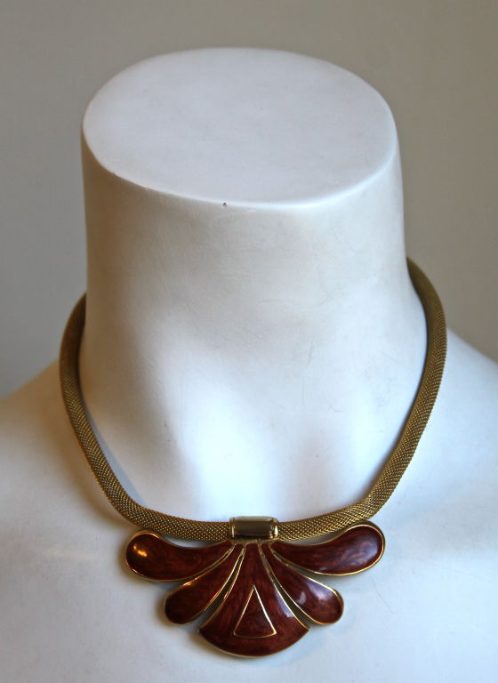 BALENCIAGA enameled necklace 1