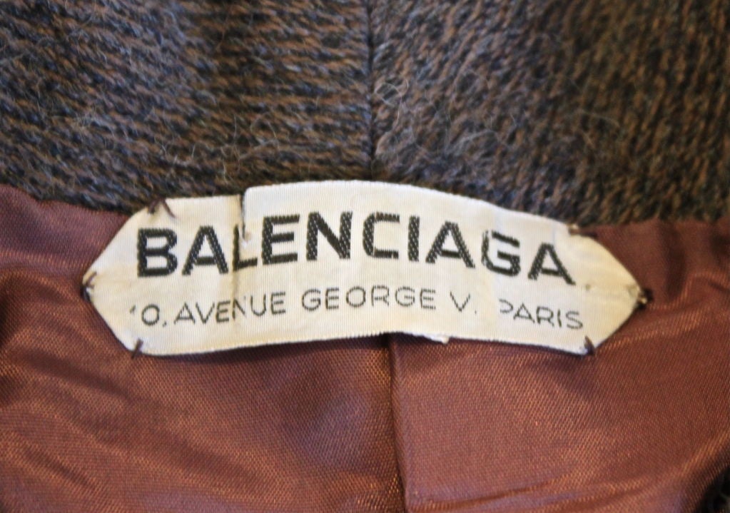 Women's 1960's BALENCIAGA haute couture suit