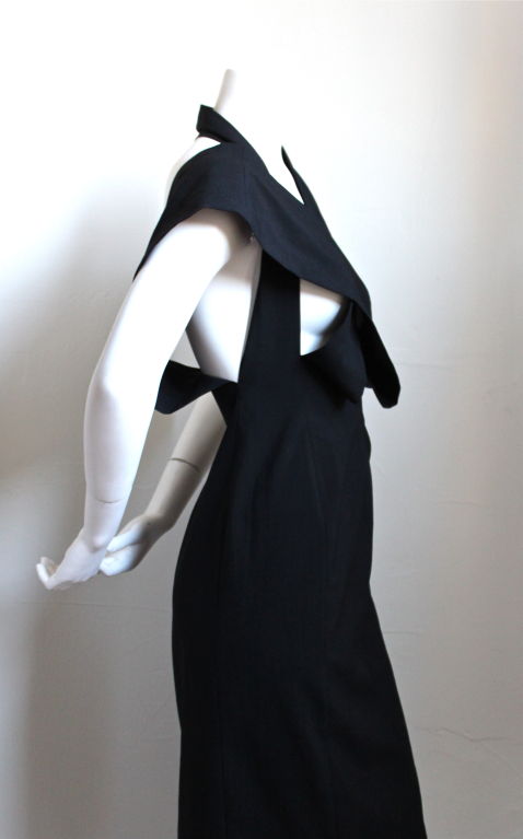 Women's early 1990's COMME DES GARCONS asymmetrical dress