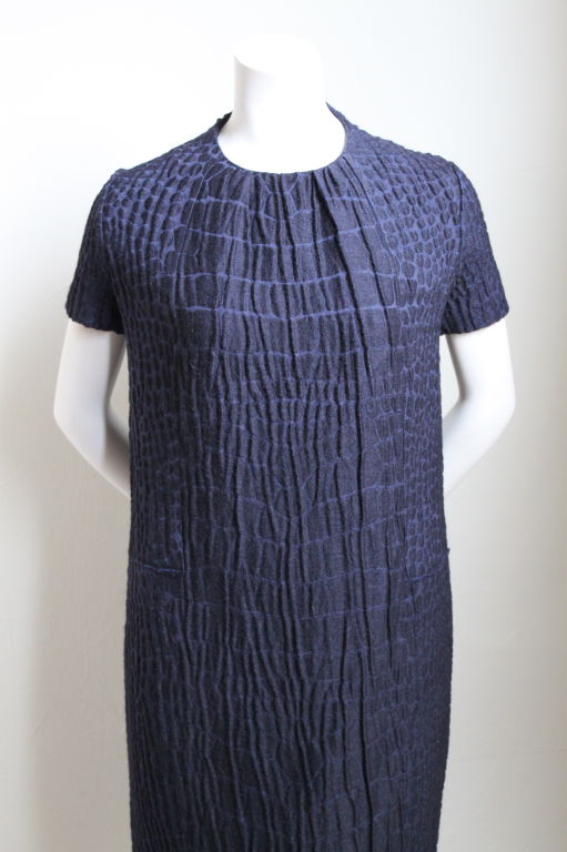 YVES SAINT LAURENT crocodile textured dress