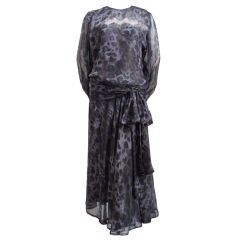 **SALE** YVES SAINT LAURENT haute couture silk dress was $1850 Now $1350 7