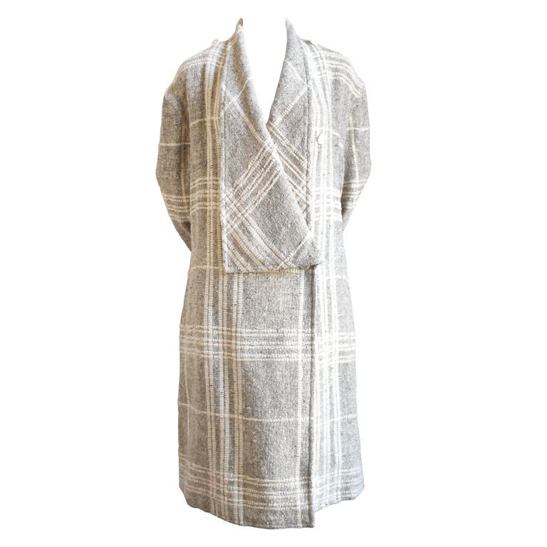 very early 1980
s YOHJI YAMAMOTO linen and wool coat