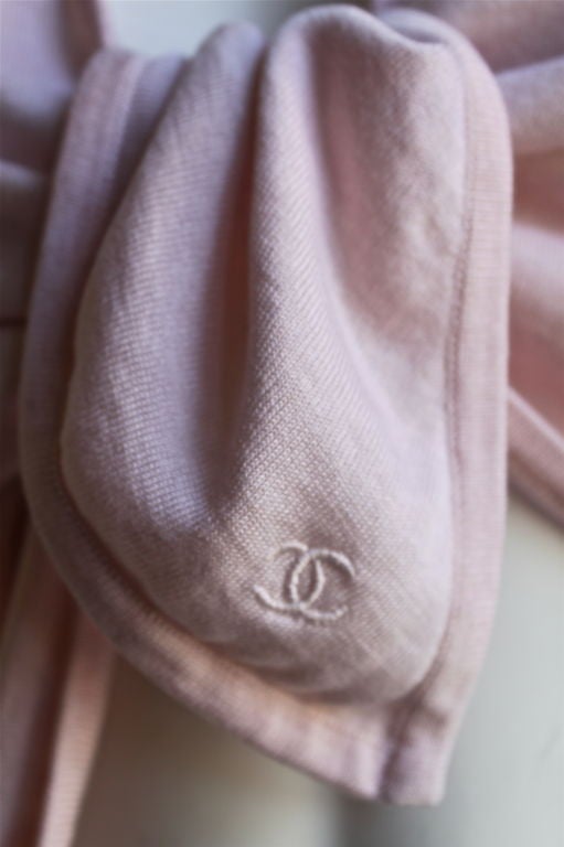 Women's CHANEL BOUTIQUE soft pink ballet wrap cardigan