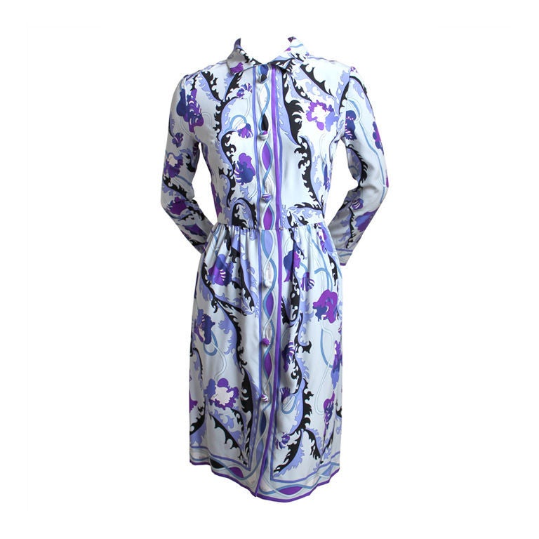 EMILIO PUCCI silk floral silk dress