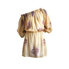 Vintage LANVIN floral cotton voile dress