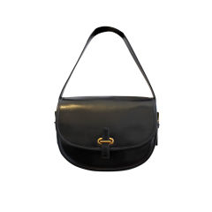 1960's HERMES black box leather bag