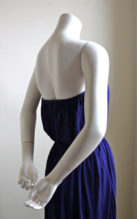 Women's 1970's CALVIN KLEIN Grecian silk jersey gown