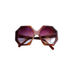 Vintage EMILIO PUCCI oversized tortoise sunglasses with gradient lenses