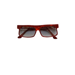 Vintage unworn ANNE MARIE PERRIS red shell sunglasses