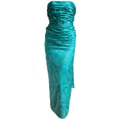 JEAN-LOUIS SCHERRER Boutique numbered silk ruched gown 9