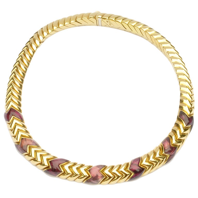 BULGARI Gold Tourmaline  Collar