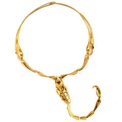 ELSA PERETTI Gold Scorpion Necklace