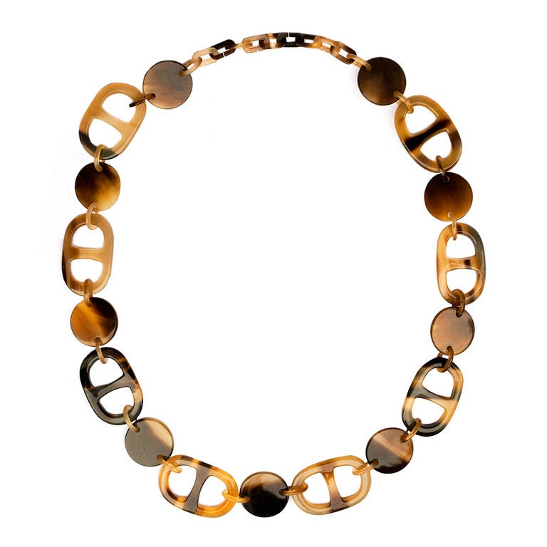 HERMES Horn Necklace