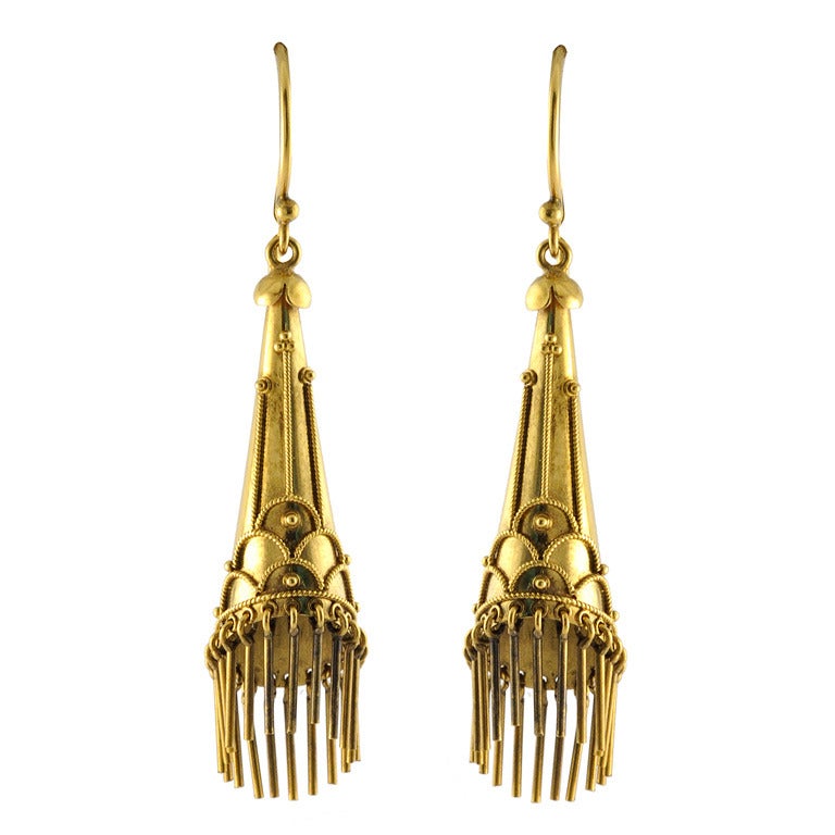 Victorian Fringe Ear Pendants