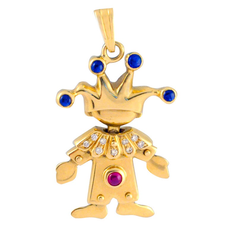 VAN CLEEF AND ARPELS Jester Pendant/Charm