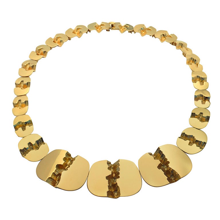 Gubelin "Grand Canyon" Necklace, 1976 For Sale