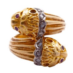 LALAOUNIS Double Lion Ring