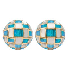 Angela Cummings for Tiffany & Co. Mother-of-Pearl Opal Ear Clips