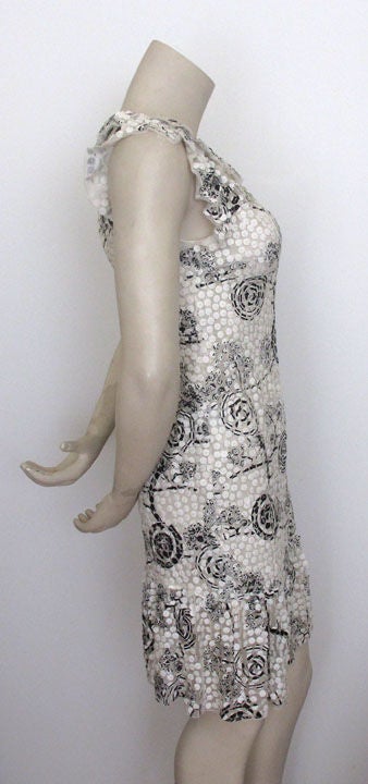 chanel camellia dress