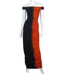 Retro Herve Leger Original Couture Long Bandage Dress