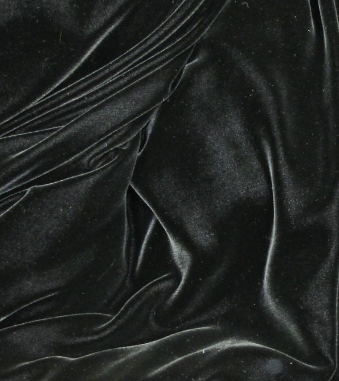 Halston Fox Fur Black Velvet Cape Owned By Martha Graham 5