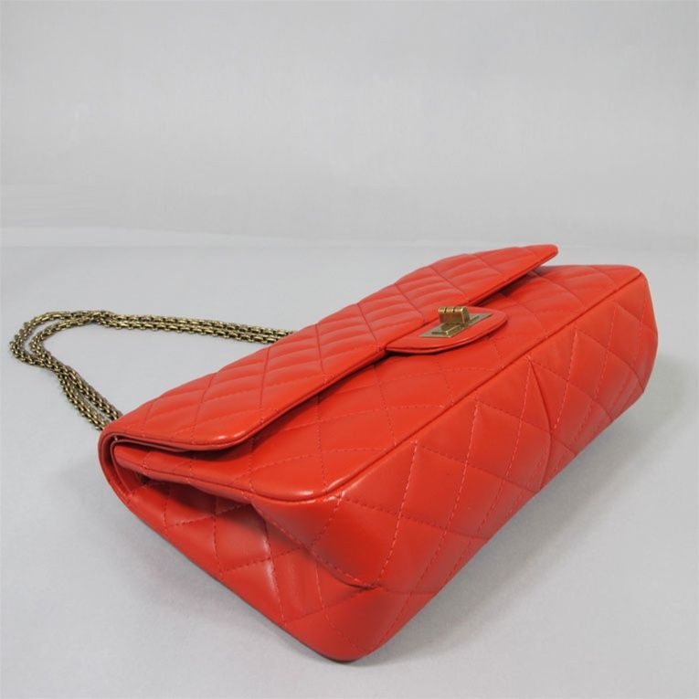 CHANEL 10A Jumbo Reissue 2.55 Red Lambskin Double-flap Bag 1