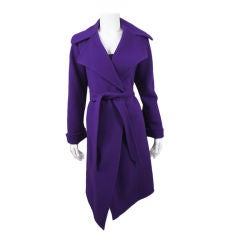 Ralph Lauren Purple Cashmere Coat Sz 2