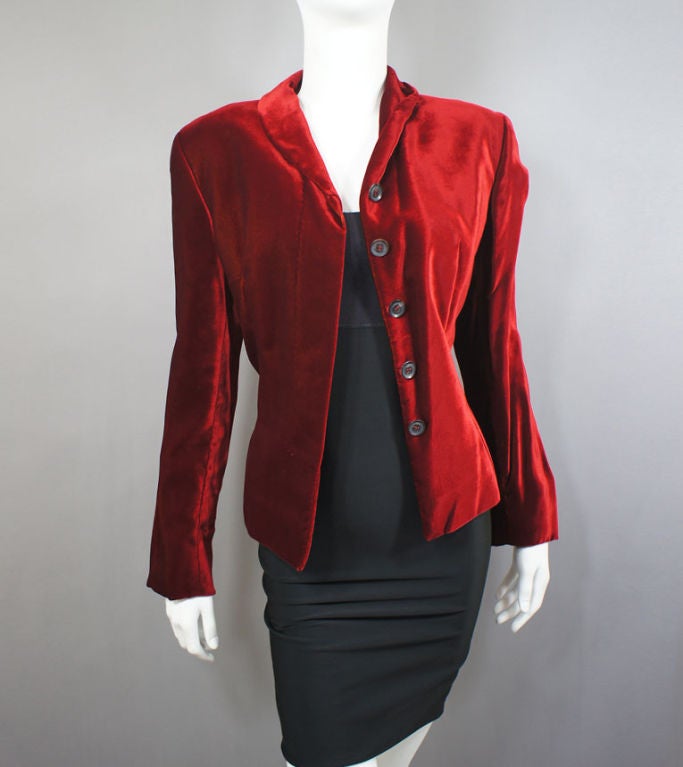 Gucci "Tom Ford" Era Crimson Acetate Jacket 44