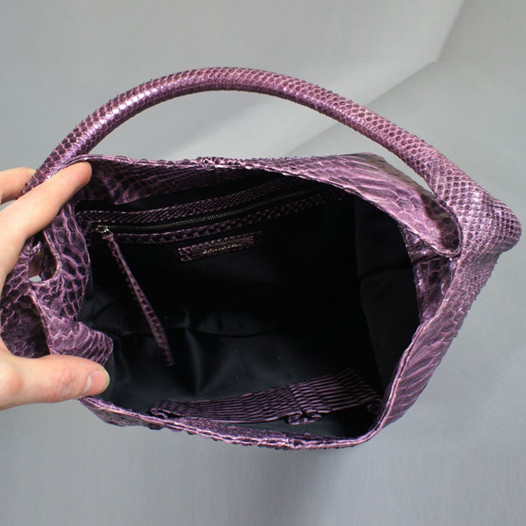 Devi Kroell Cyclamen Python Medium Hobo For Sale at 1stDibs