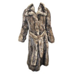 Sobol Extra Silver Sable Russian Fur Coat
