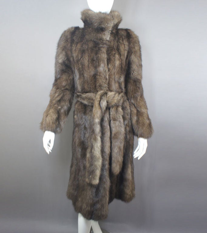 Women's Sobol Extra Silver Sable Russian Fur Coat For Sale