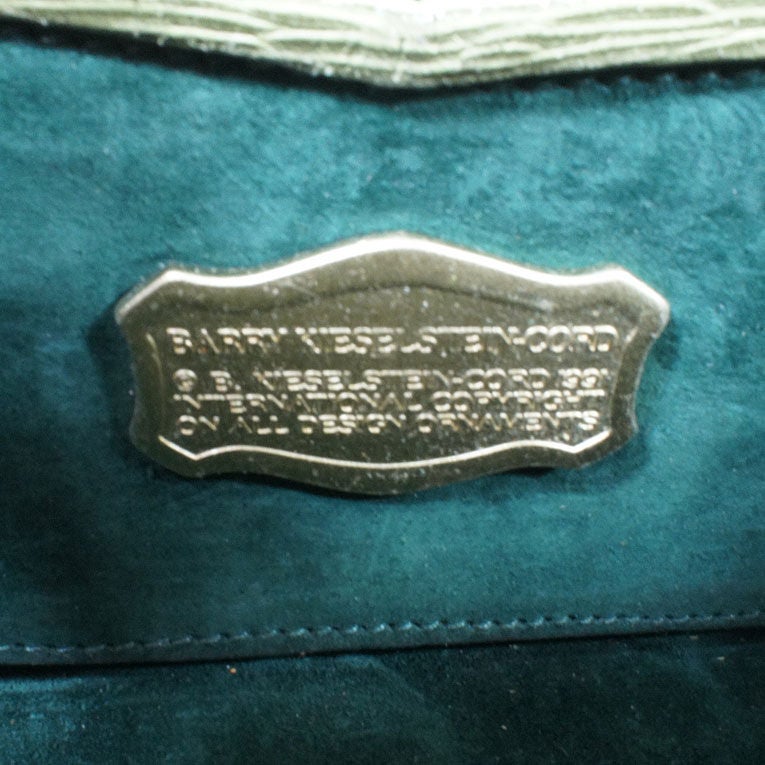 Kieselstein Cord Large Olive Woman Of The World Tile Bag For Sale 4