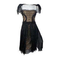 RODARTE Fall 08 Sheer Lace RUNWAY Dress 2/4 $8k NWT
