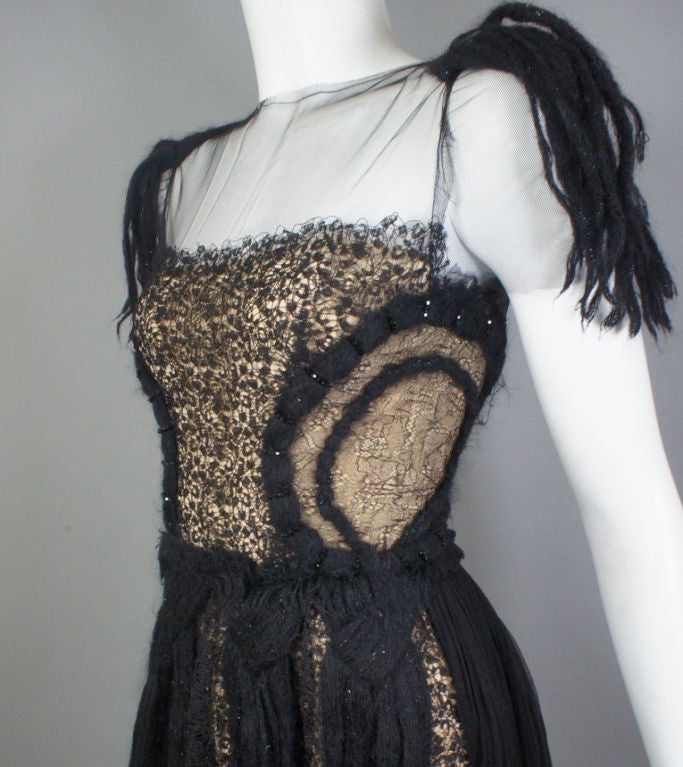 RODARTE Fall 08 Sheer Lace RUNWAY Dress 2/4 $8k NWT For Sale 3