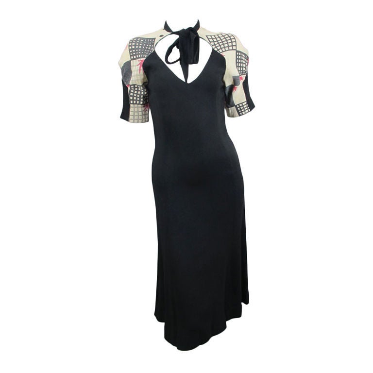 Ossie Clark Celia Birtwell Print Dress US 4 6 For Sale 4
