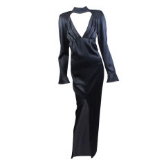 CHANEL Black Silk Gown Size 36 4
