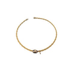 Wellendorff  "The Rope" 18K Gold Necklace With Diamond Enhancer