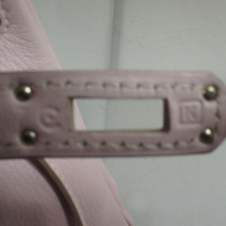 Hermes Rose Dragee (Pale Pink) Swift Mini Birkin 25cm PHW 2