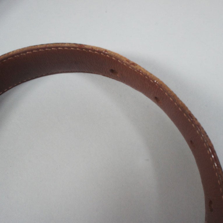 Kieselstein-Cord Brown Lizard Belt With Eagle Head Buckle For Sale 5