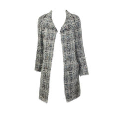 CHANEL 05A Blues And Grays Lesage Boucle Coat 38 6