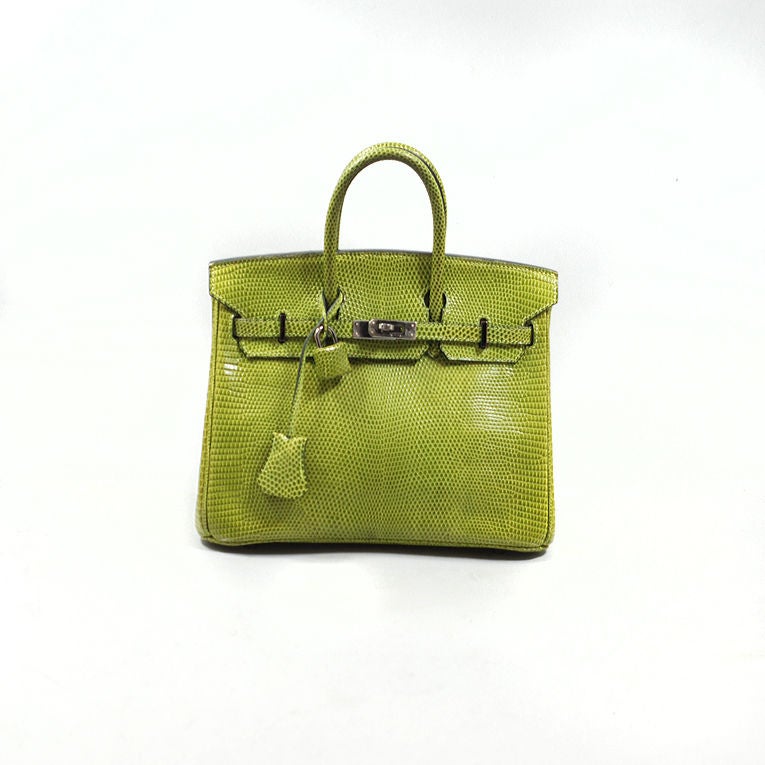 Hermes Vert Anis (Green) Lizard 25 cm Birkin PHW 6