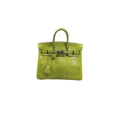 Hermes Vert Anis (Green) Lizard 25 cm Birkin PHW