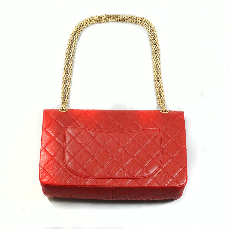 CHANEL Classic Red Jumbo Reissue Bag 2.55 GHW