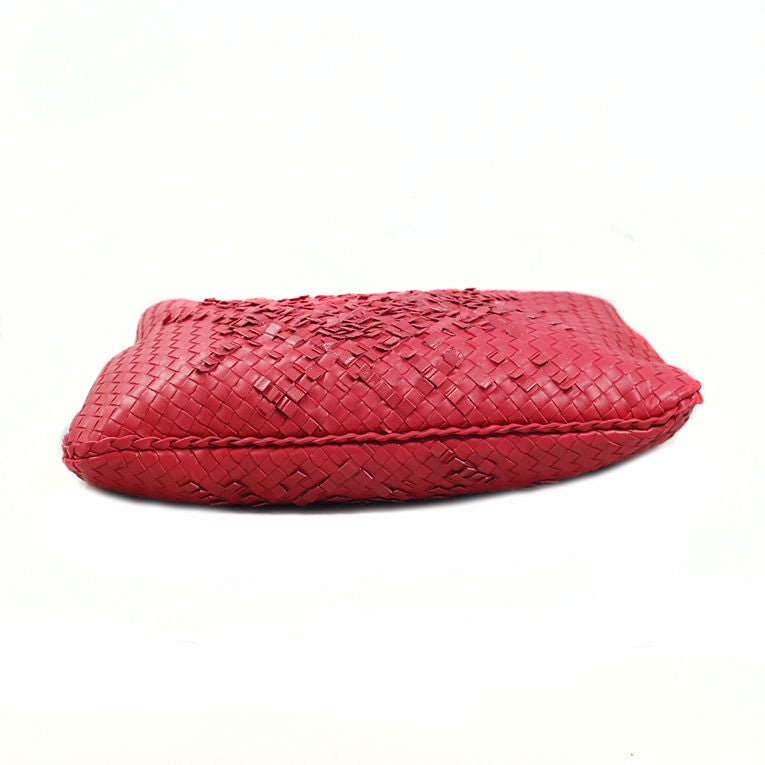 Bottega Veneta Pink Intrecciato Plisse Nappa Bag
