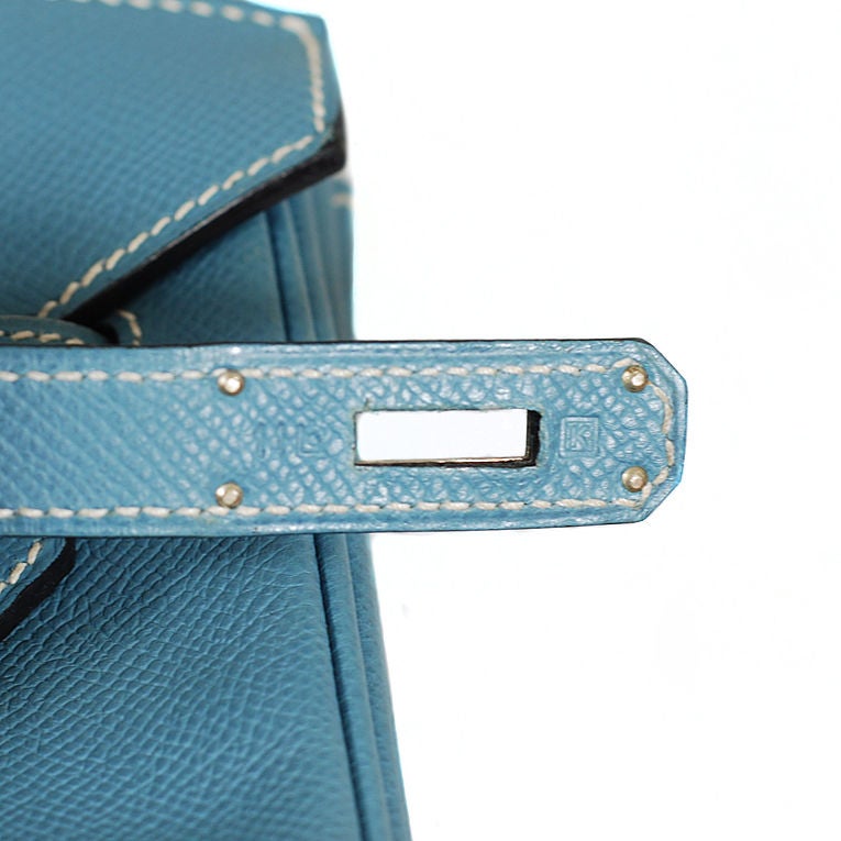 Hermes Blue Jean 35cm Epsom Birkin PHW 2