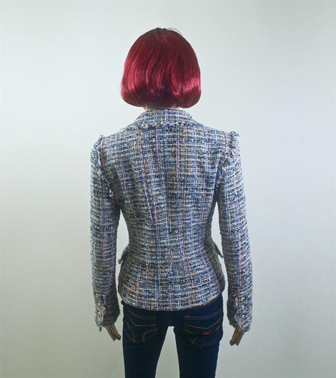 Women's CHANEL 04P Multicolor Fantasy Tweed Boucle Jacket 36 4